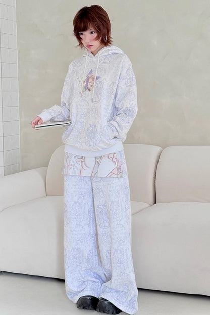 Millennium White Hooded Sweatshirt