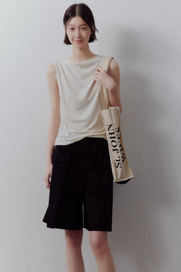 Combed Cotton Patchwork Pants