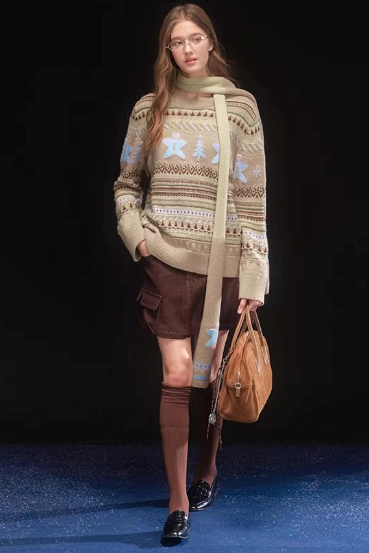 Gingerbread Fair Isle Sweater Set