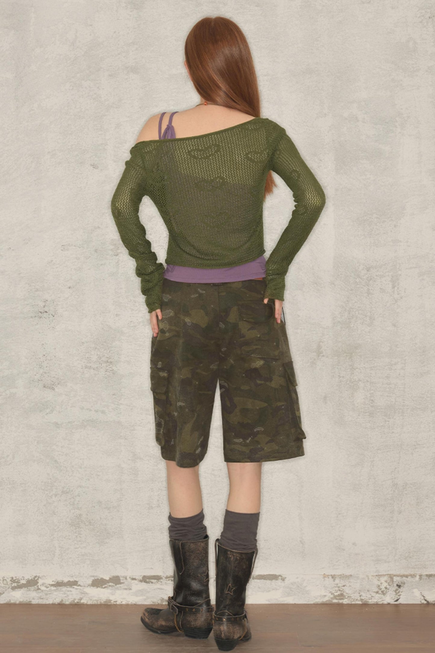 Holo Knit Asymmetric Top