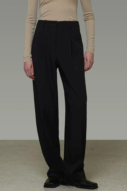 Elegant Black High-Waisted Pants