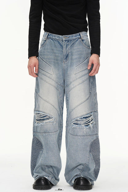Distressed Denim Jeans