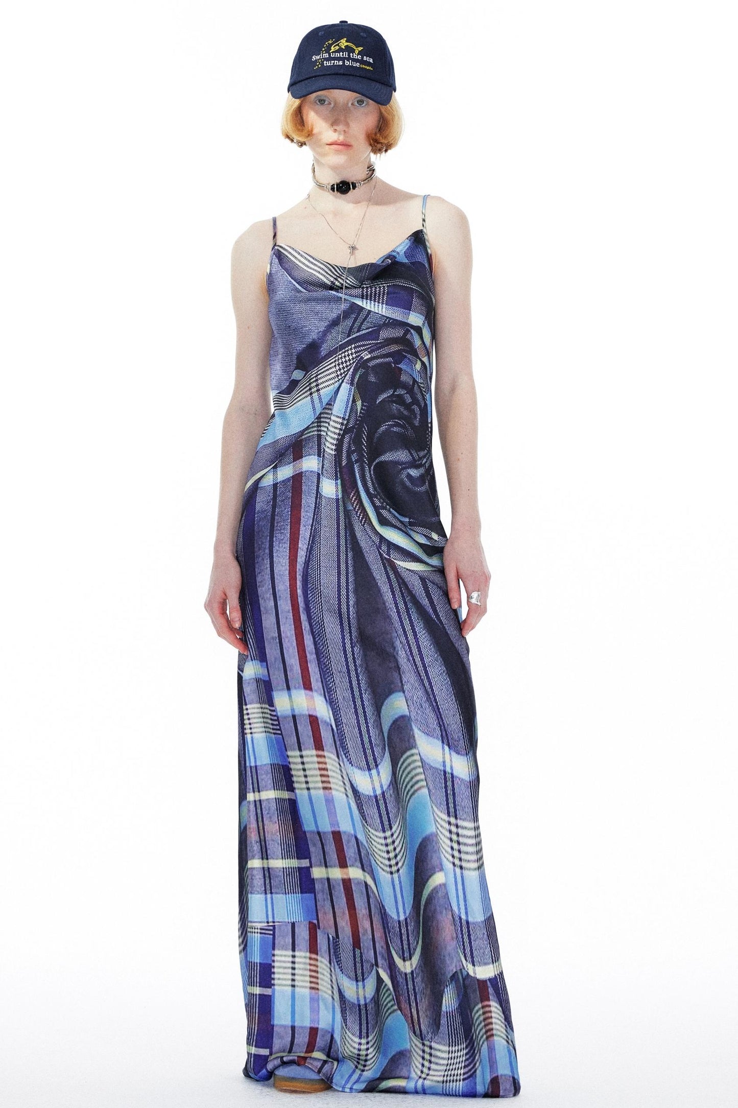 Twisted Halter Swing Dress