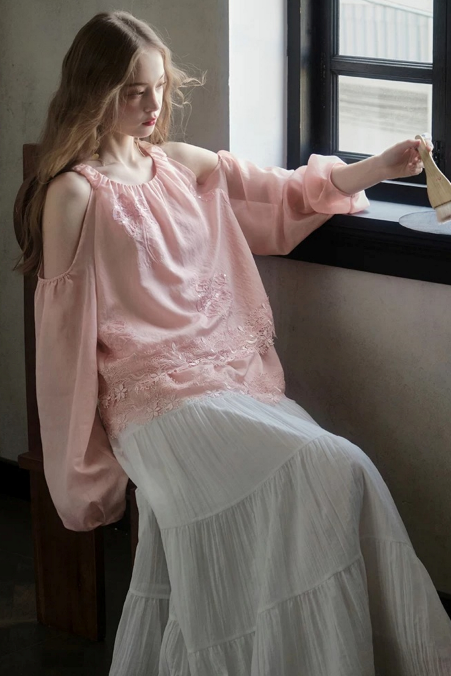 Frida Rose Lace Blouse
