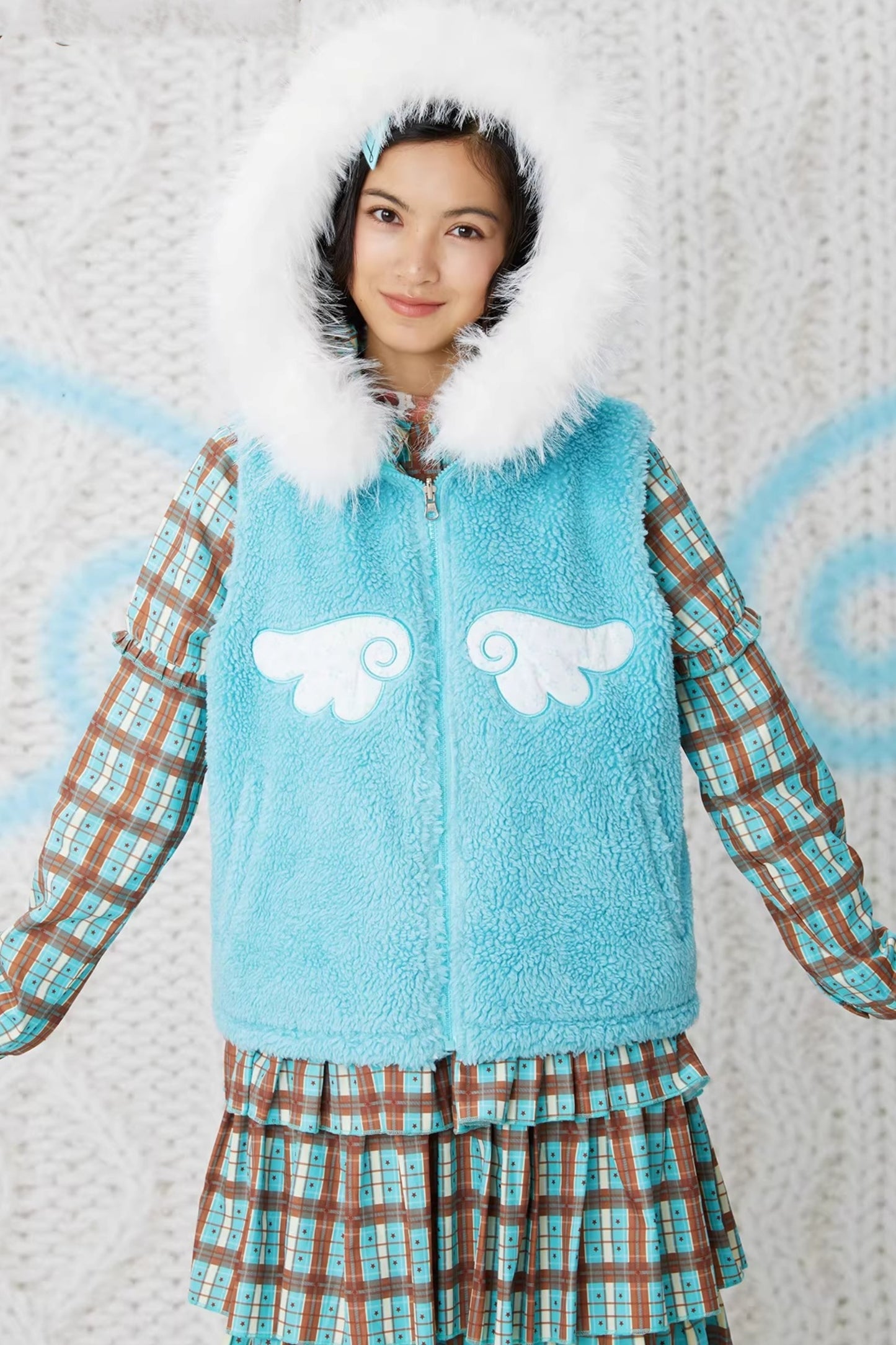 Double-Sided Panda Cotton Vest Jacket
