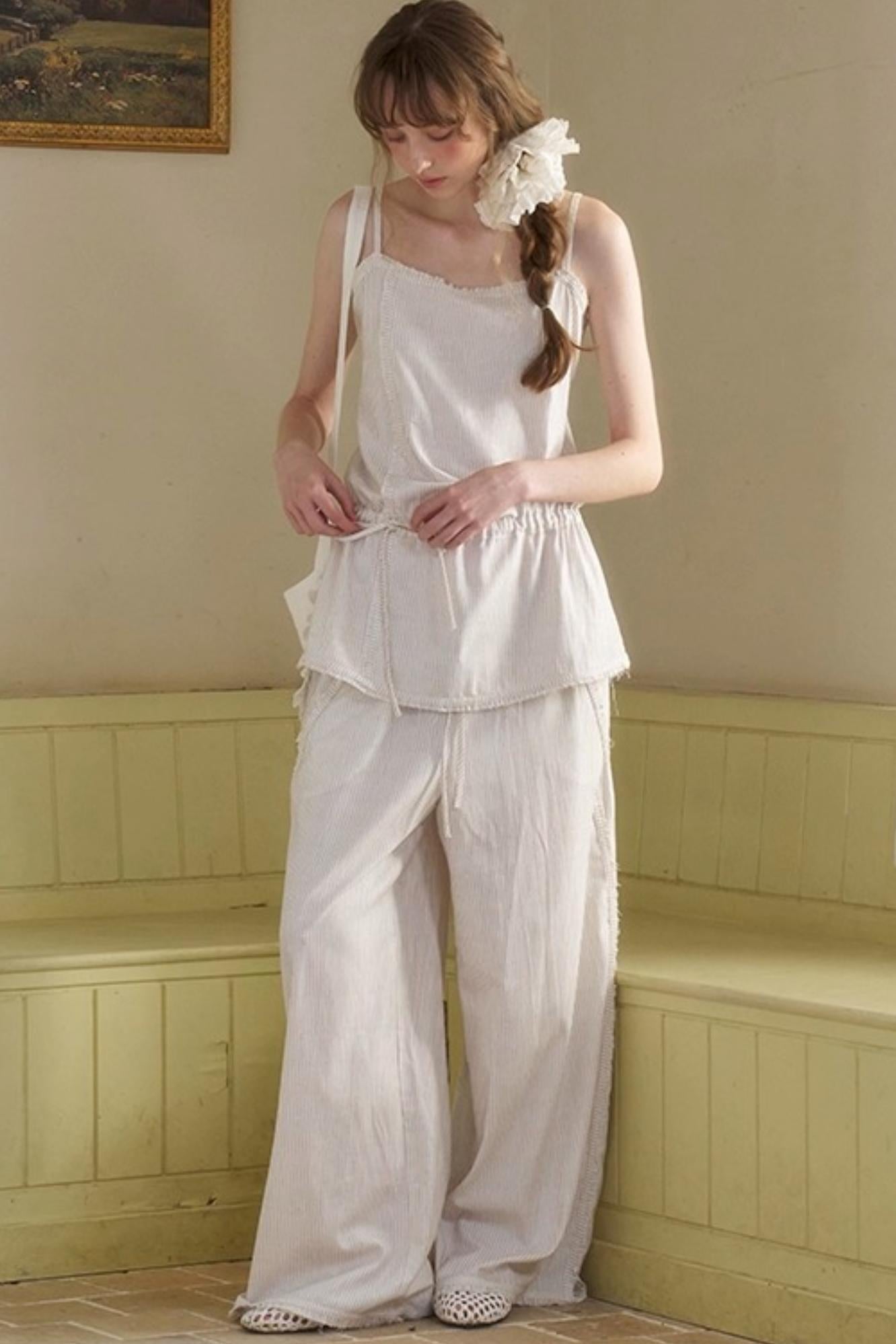 Holiday Striped Slacks Set-Up