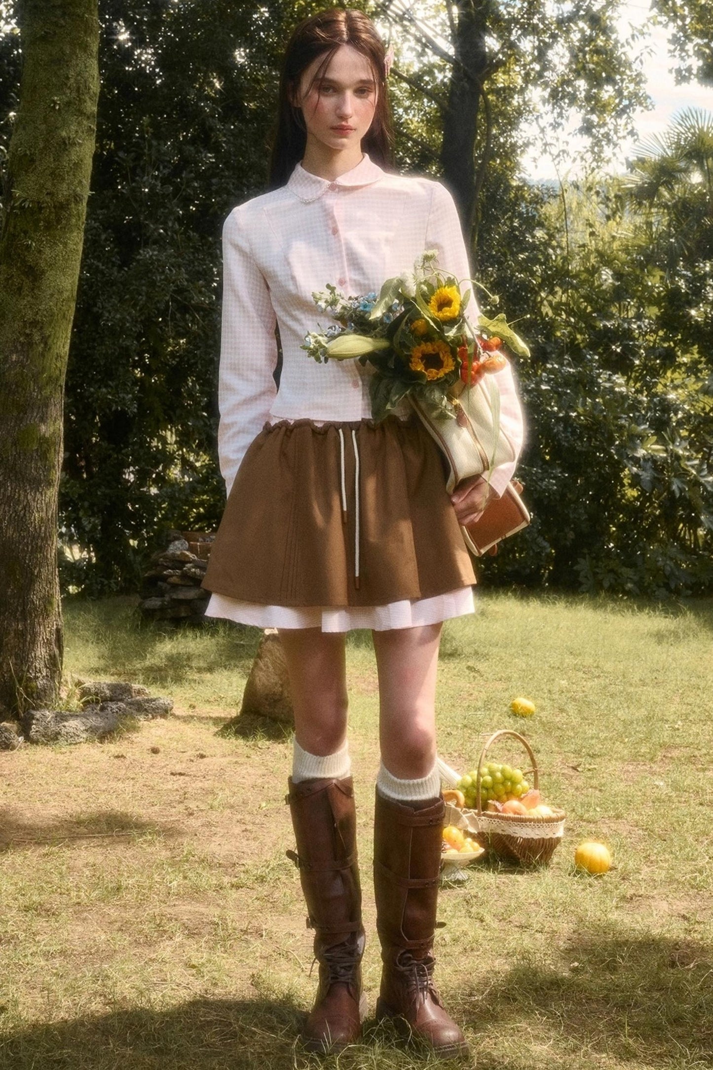 Organic Cotton Layered Skirt