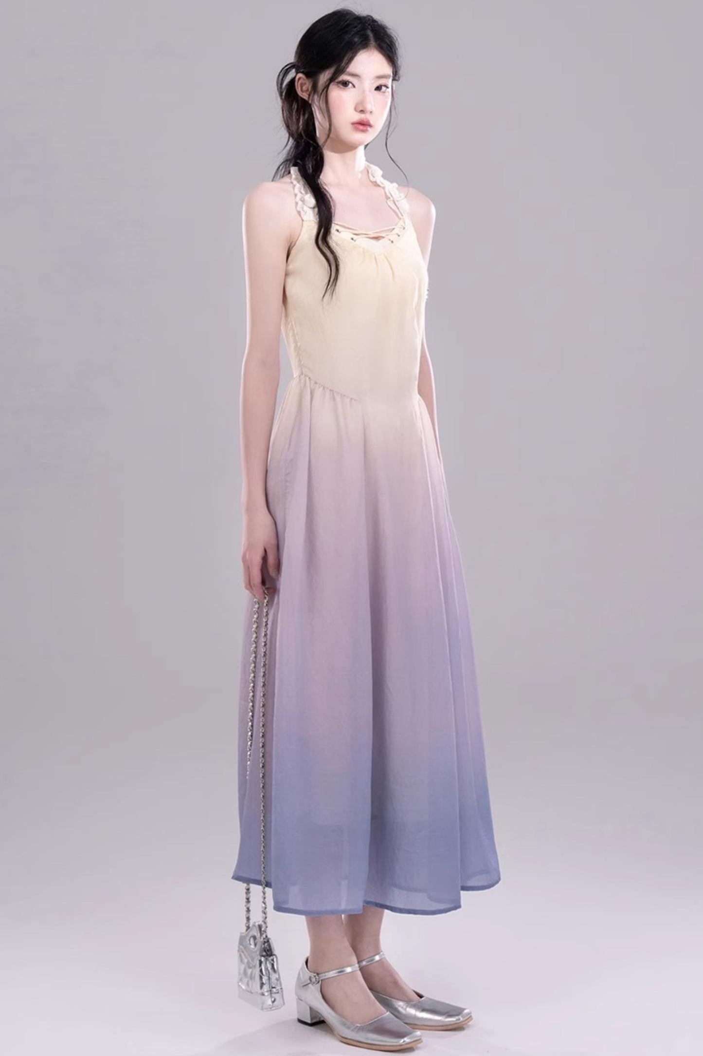 Ethereal Purple A-Line Dress