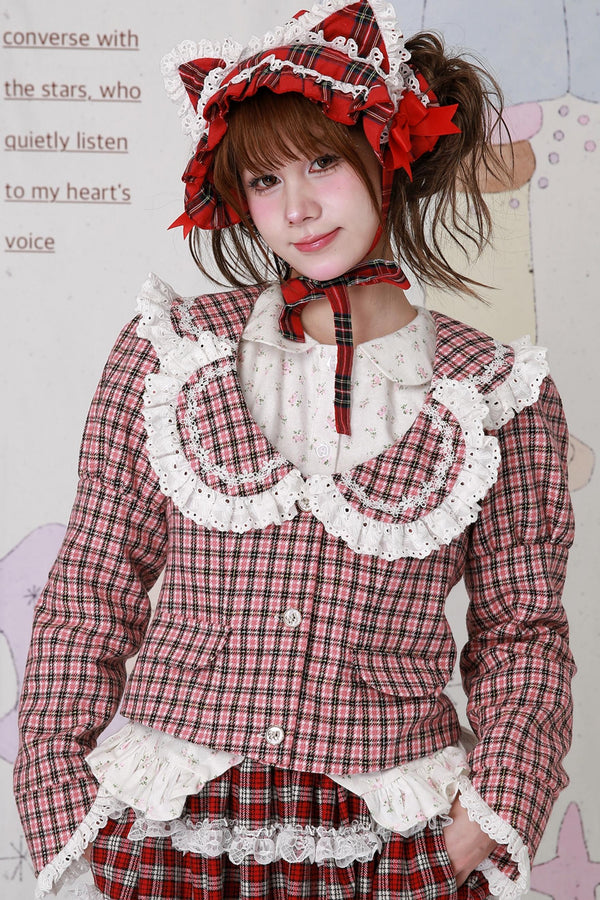 Christmas Pink Plaid Top