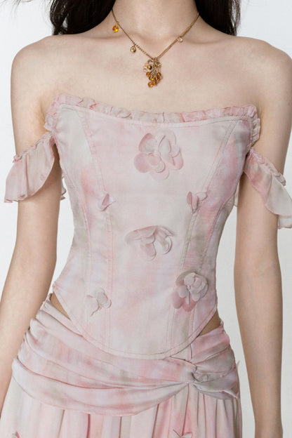 Floral Halter Skirt Set-Up