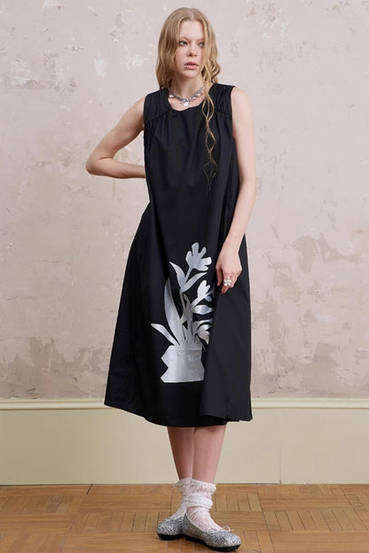 Floral Sleeveless Summer Dress