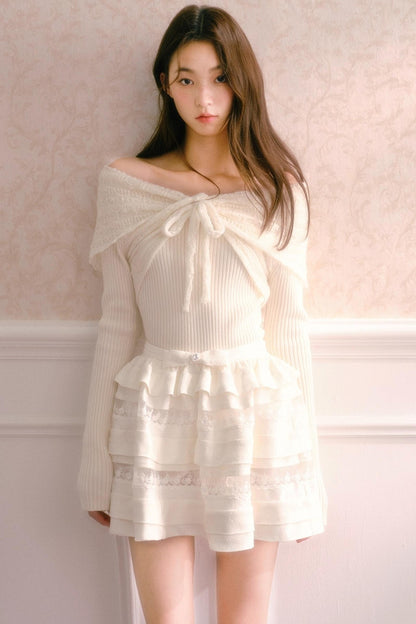 One-Shoulder Knit Top