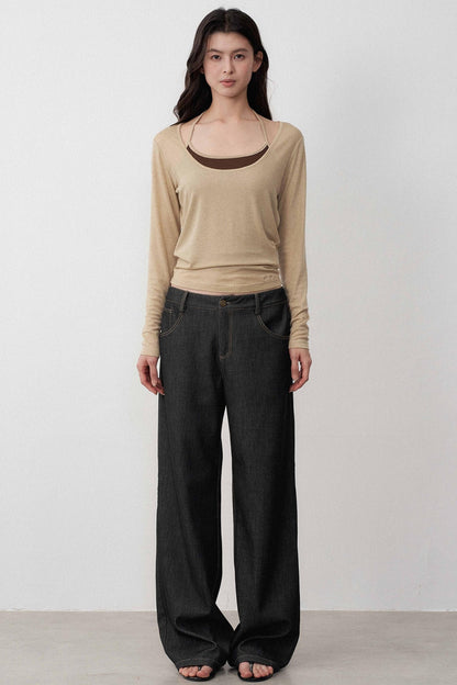 Orchid Merino Wool Halterneck Tops