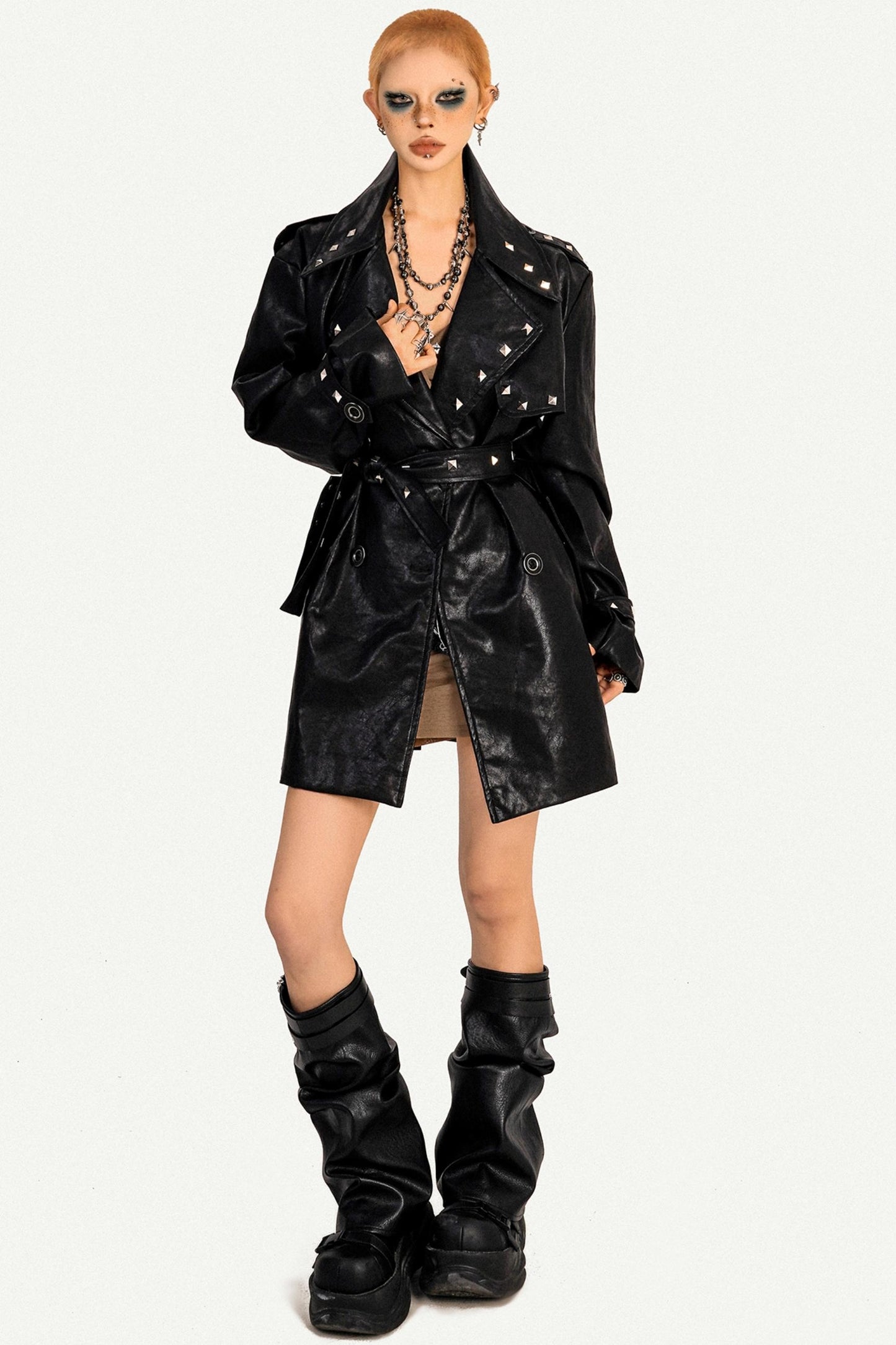 Spice Girl Studded Leather Jacket