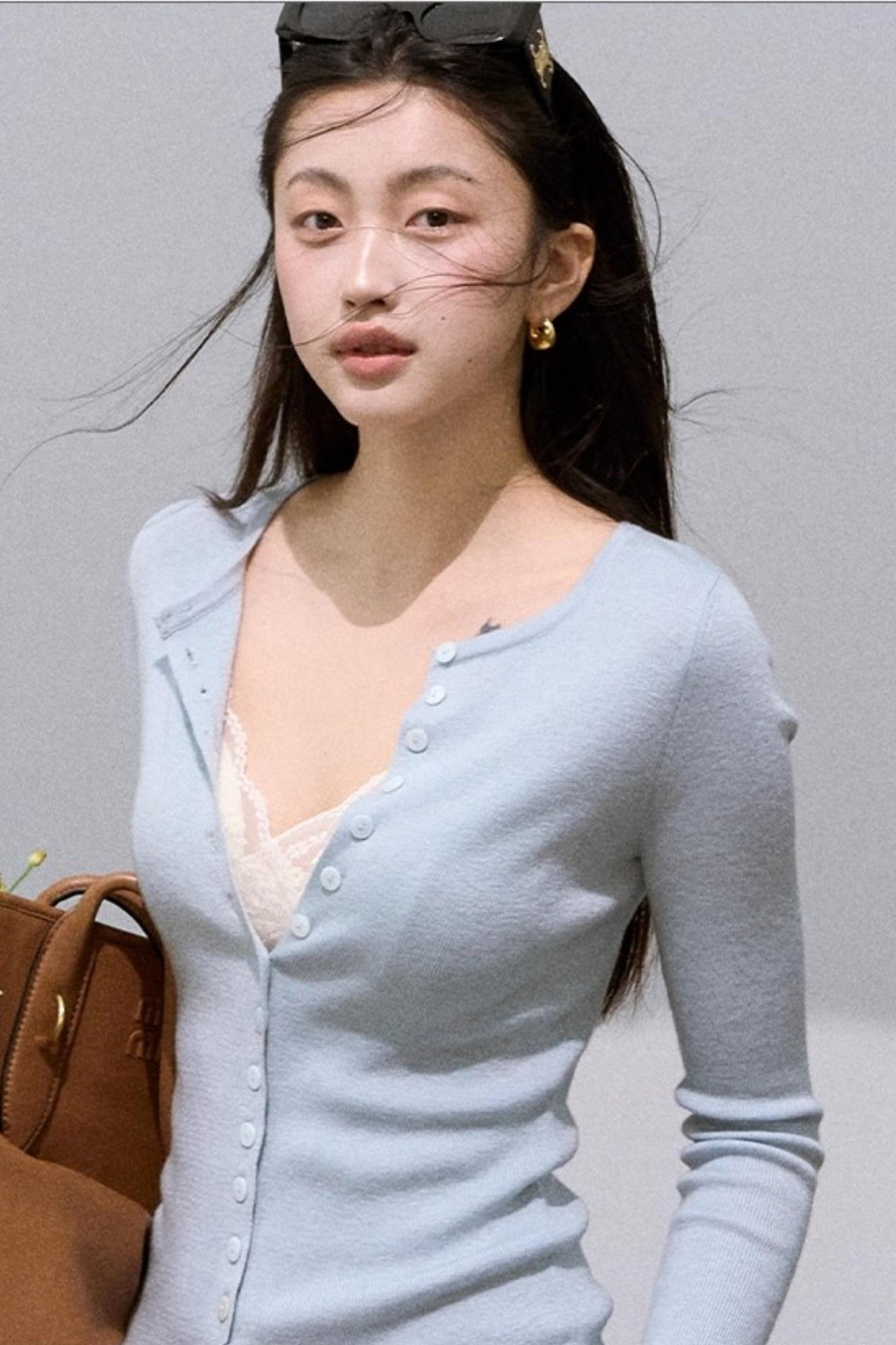 Mulberry Silk Slim Knit Cardigan