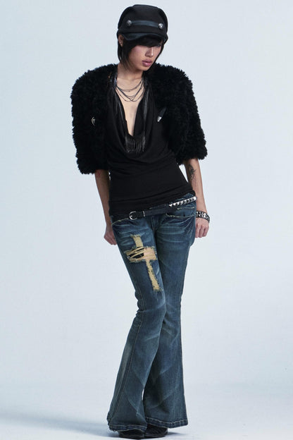 Two-Color Stretch Top