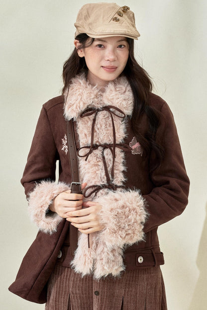 Original Suede Bow Coat