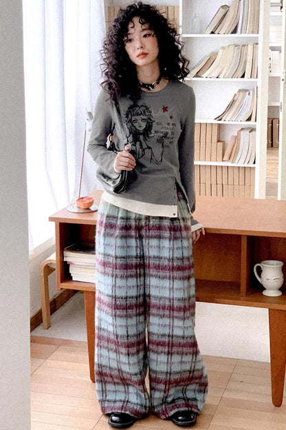 Crew Neck Long Sleeve T-Shirt