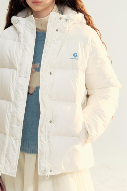 Winter Essential White Duck Down Jacket