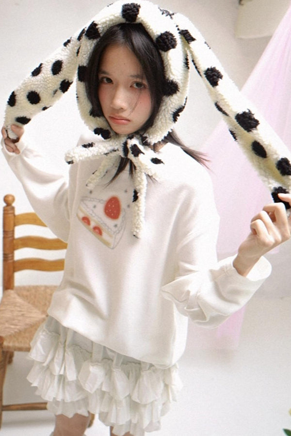 Everyday Birthday Cake Print Long Sleeve Top