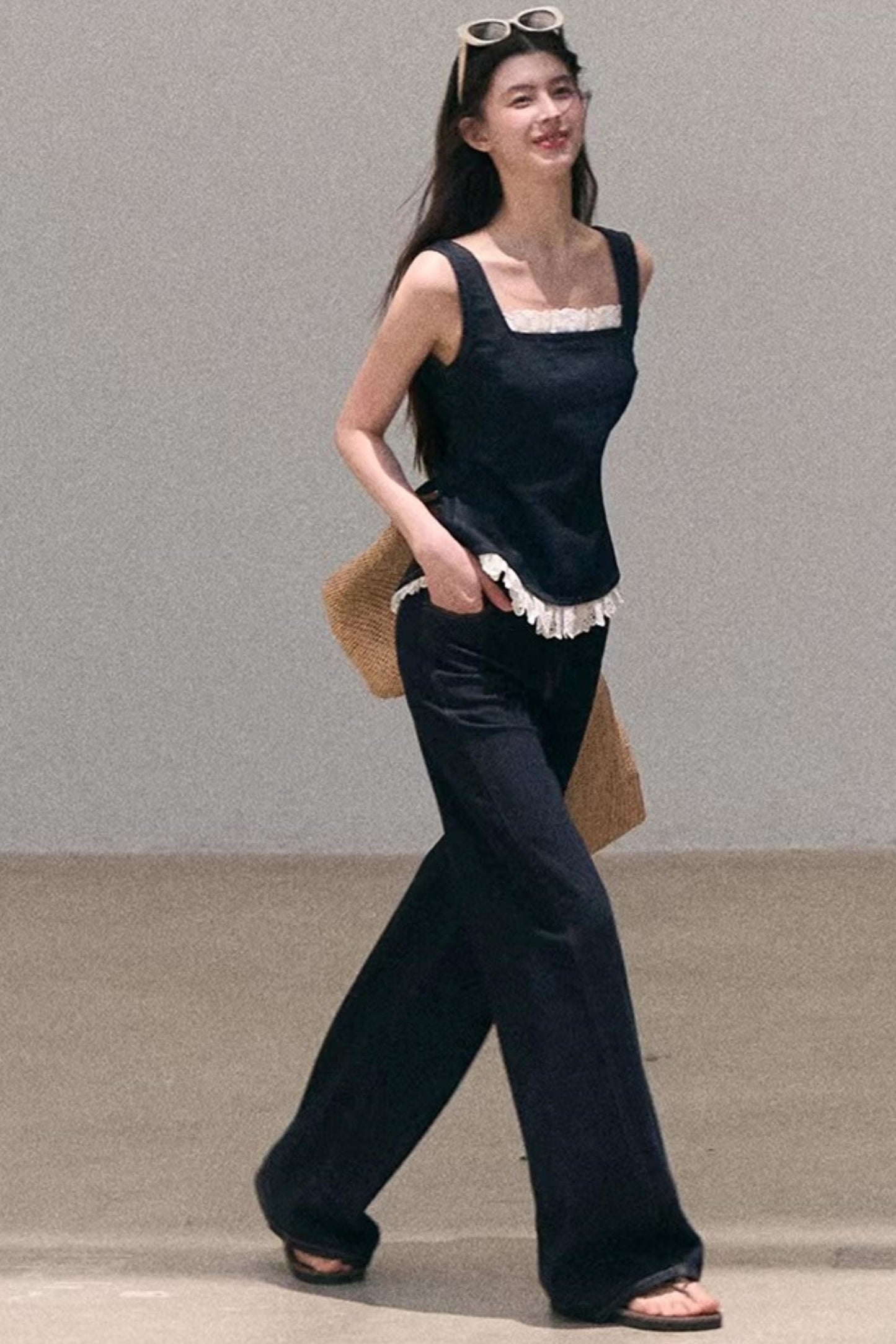 Sun-Kissed Floral Denim Set-Up