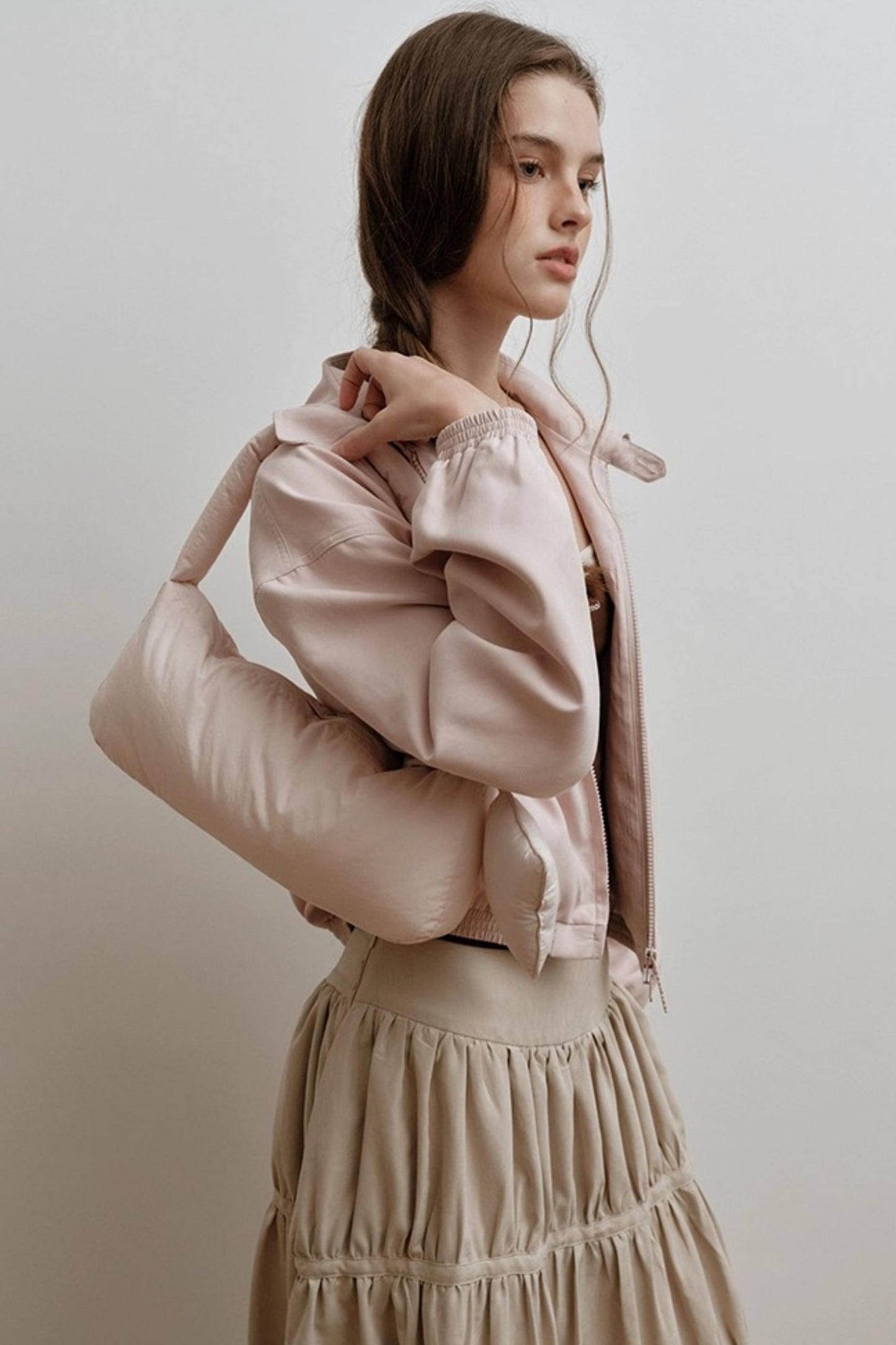 Faux Suede Embroidery Jacket