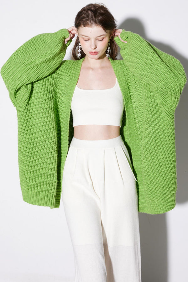 Rich Purple Wool Cardigan