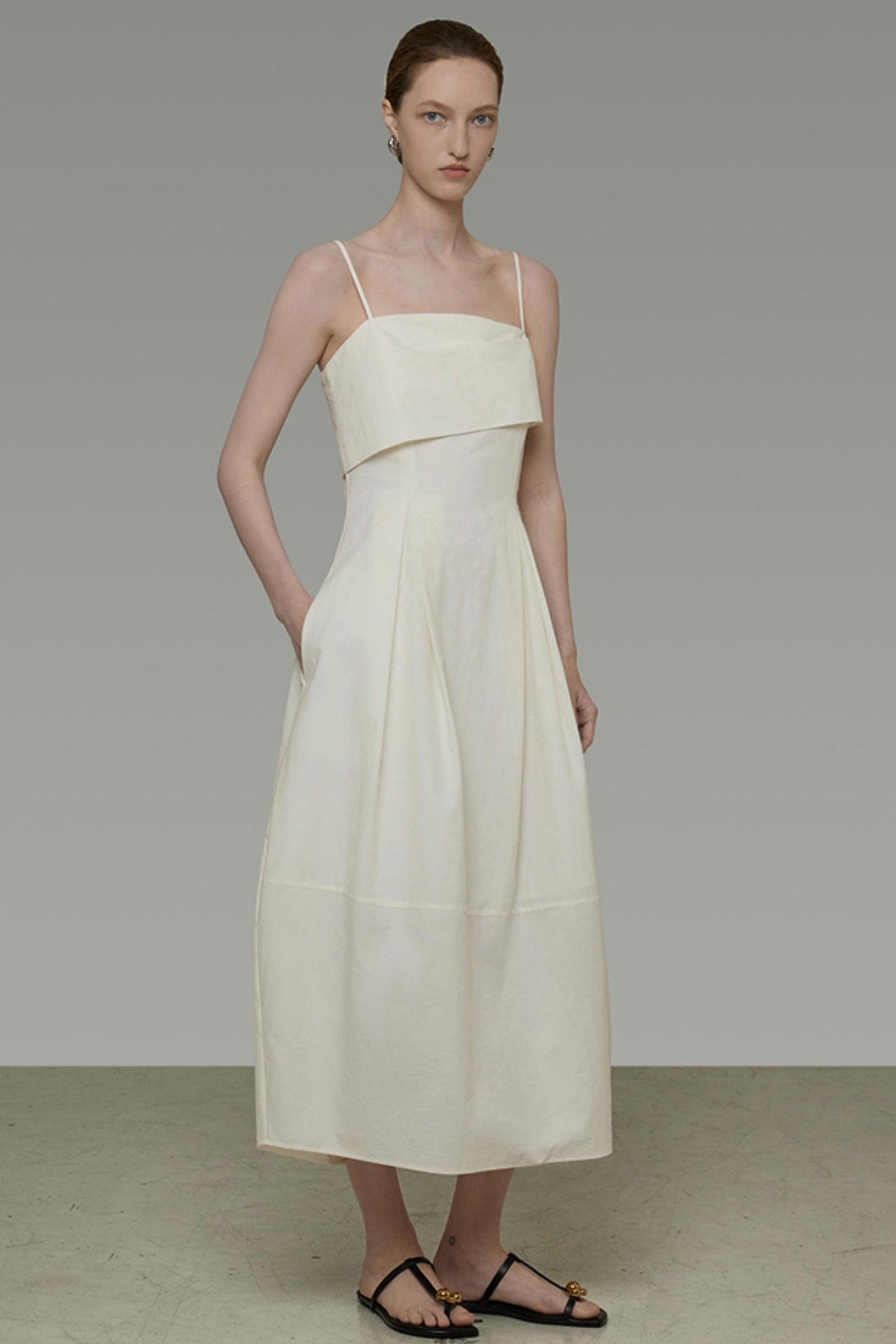 Flipped Neckline Dress