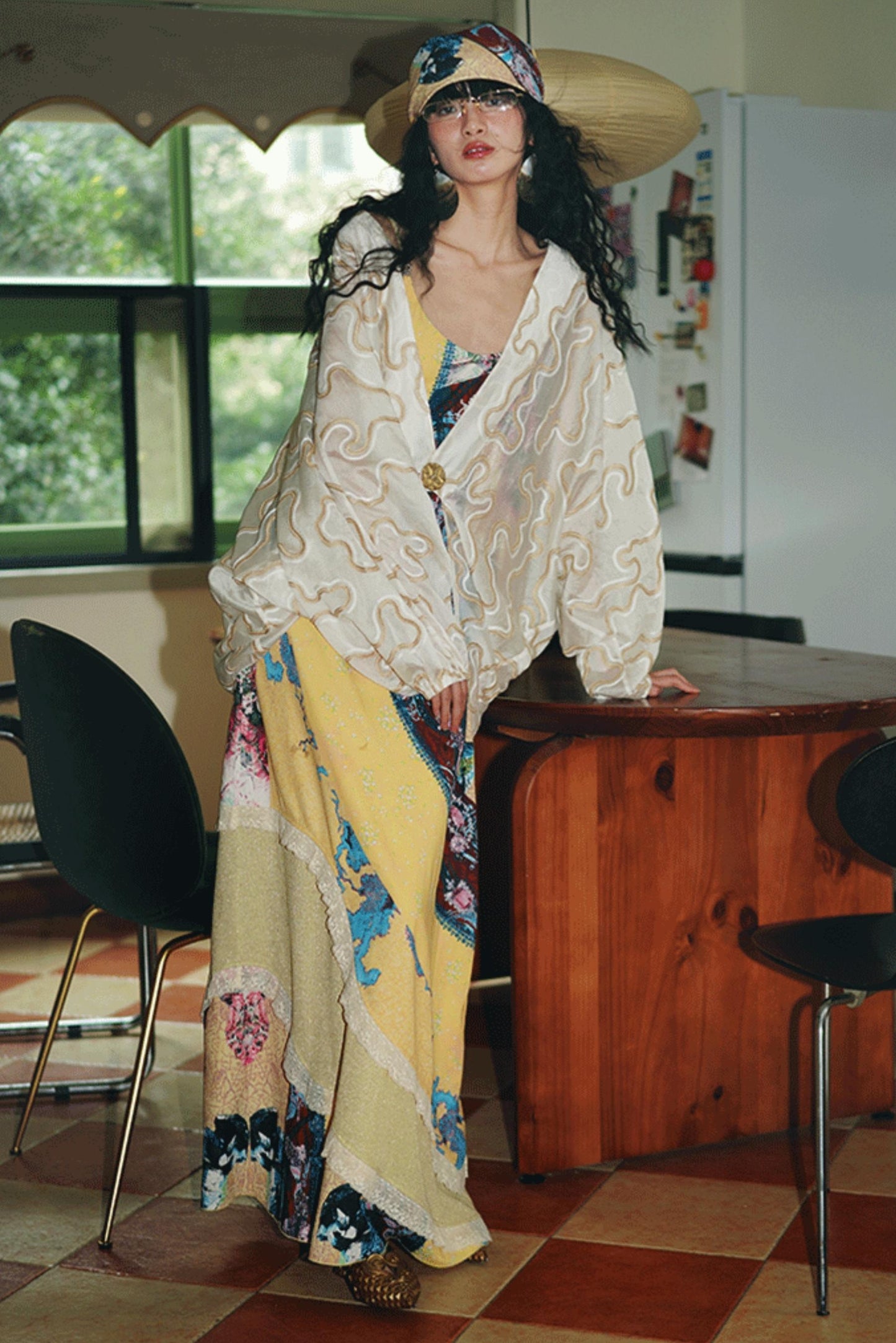 Jacquard Sunshade Cardigan