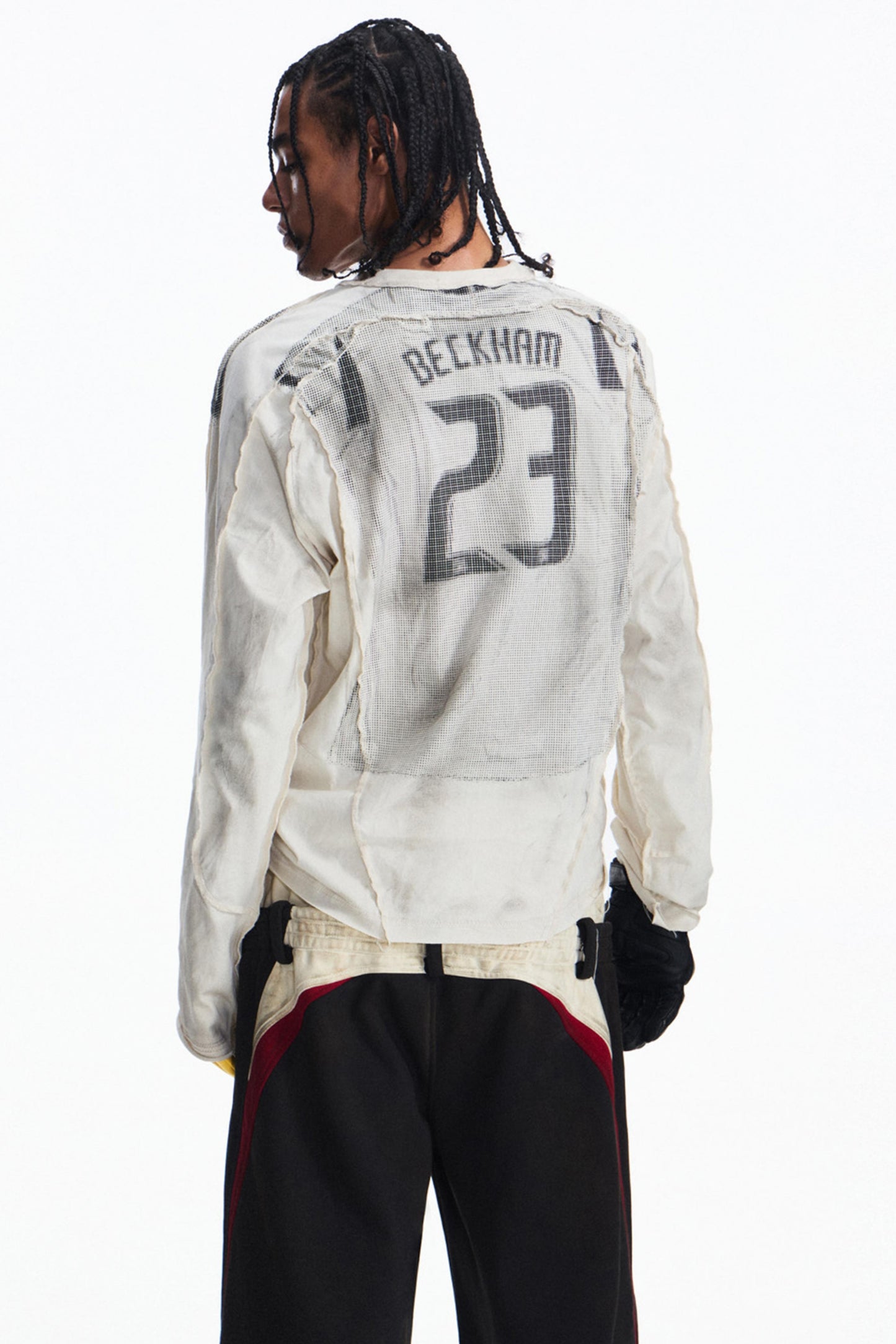 Vintage Panel Print Long Sleeve T-Shirt