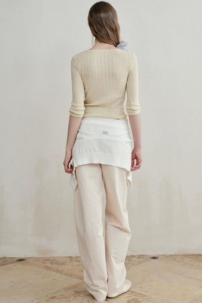 Minimalist Knit Henry Top