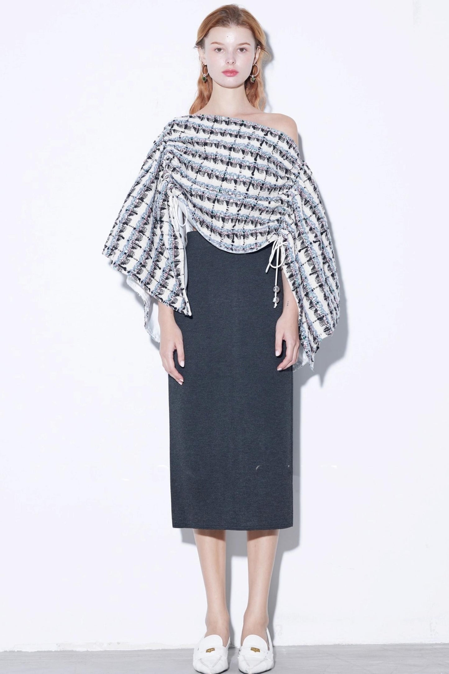 Alpaca Wool Midi Skirt