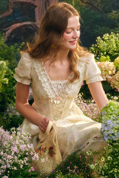 Summer Floral Lace Dress