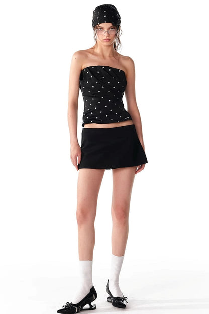 Silver Pleated Summer Top