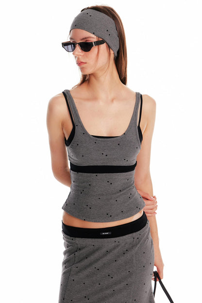 Summer Knit Suspender Skirt Set-Up