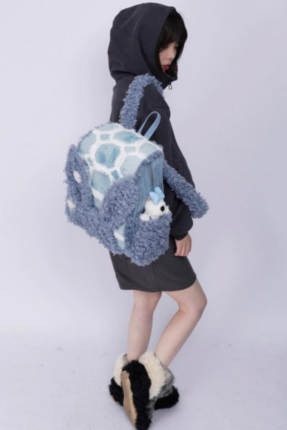 Furry Rabbit Ear Backpack