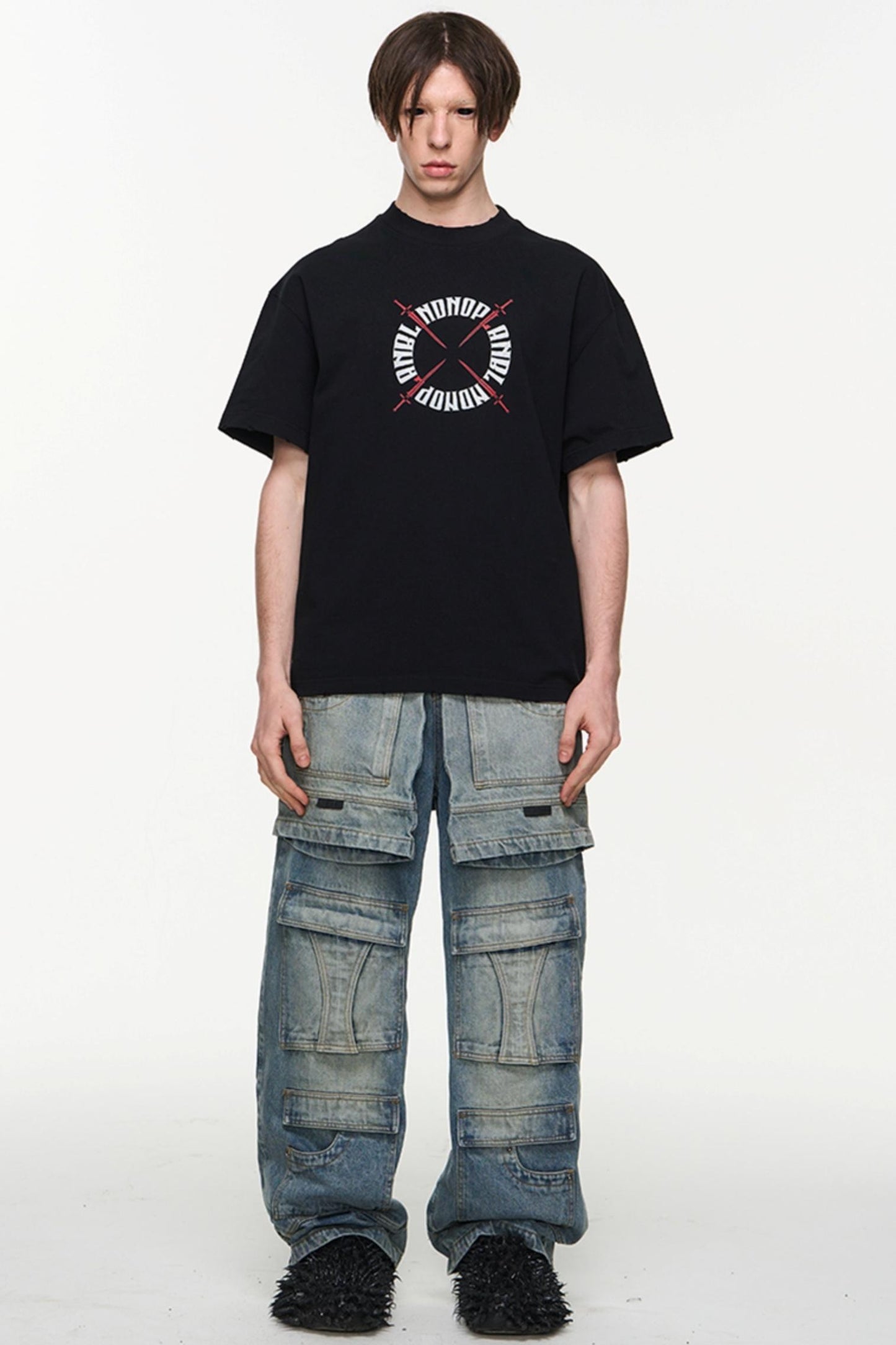 Washed Houken Loose Tee