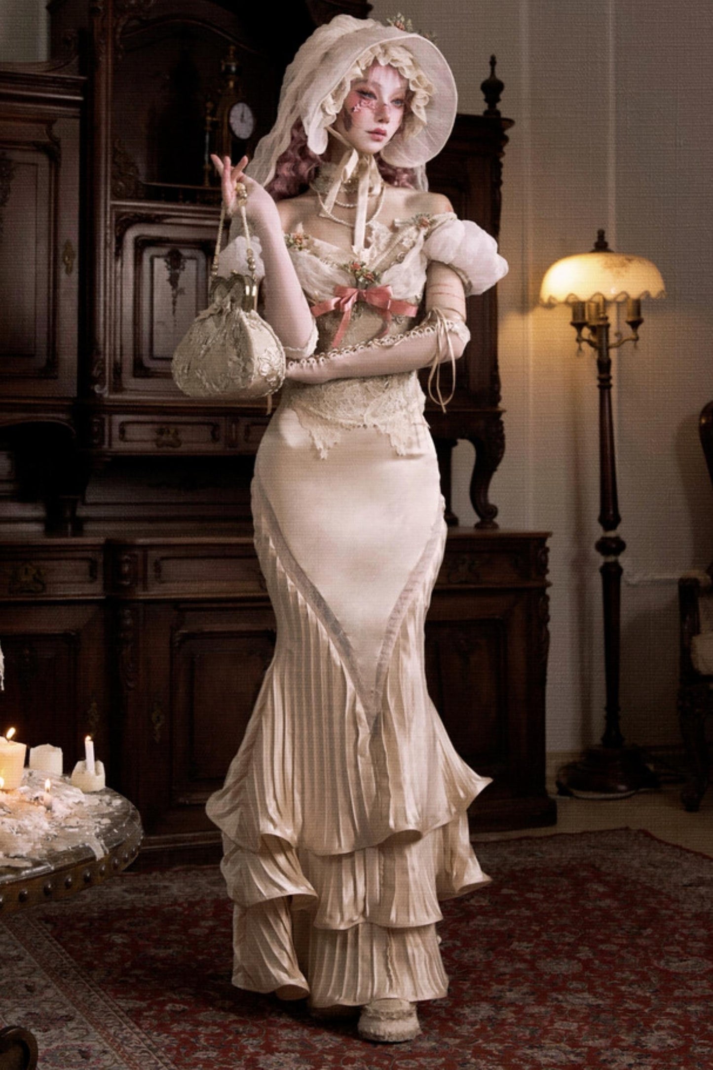 Rococo Satin Mermaid Skirt