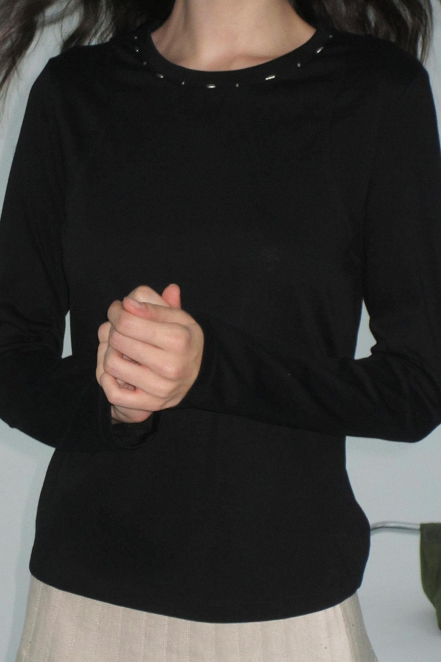Structure Long-Sleeved T-Shirt