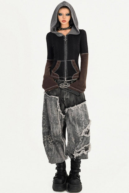 Wasteland Personality Loose Jeans