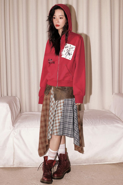 Kitten Print Sweatshirt