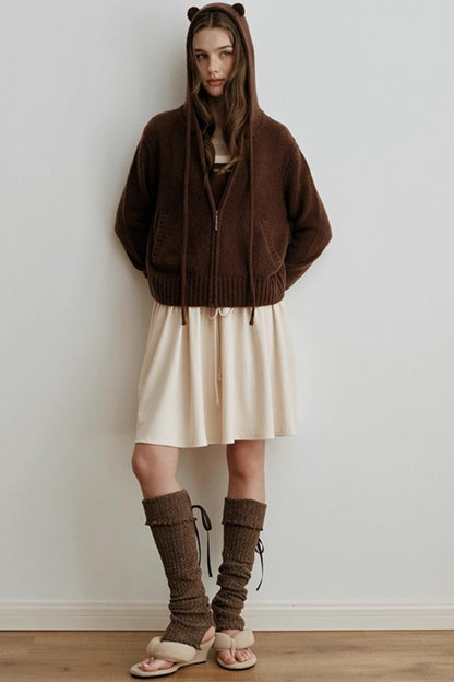 Floral Embroidered Knit Dress