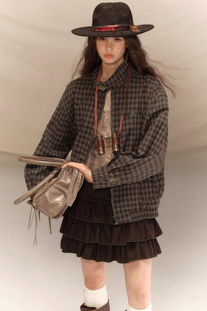 Winter Wool High-Waisted Skirt