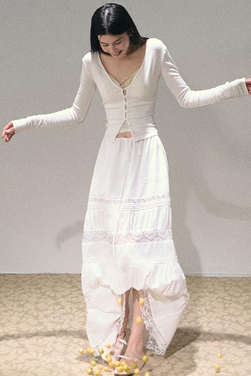 Bohemian Cotton Lace Skirt