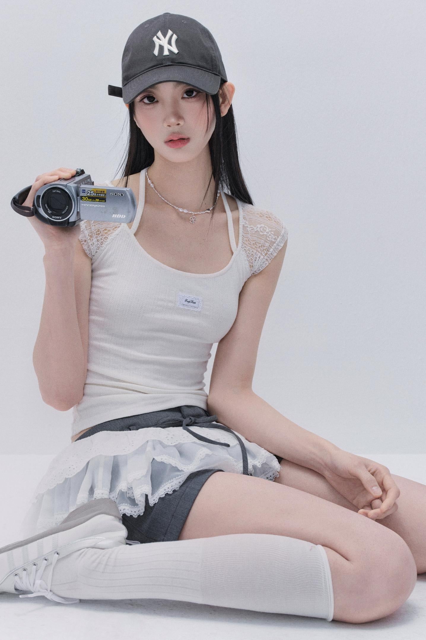 Delicate Lace Patchwork Top