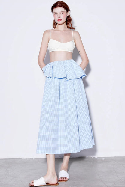 Summer Checkered Skirt