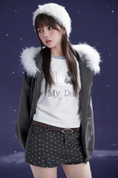 Double Layer Fake Two Piece Skirt