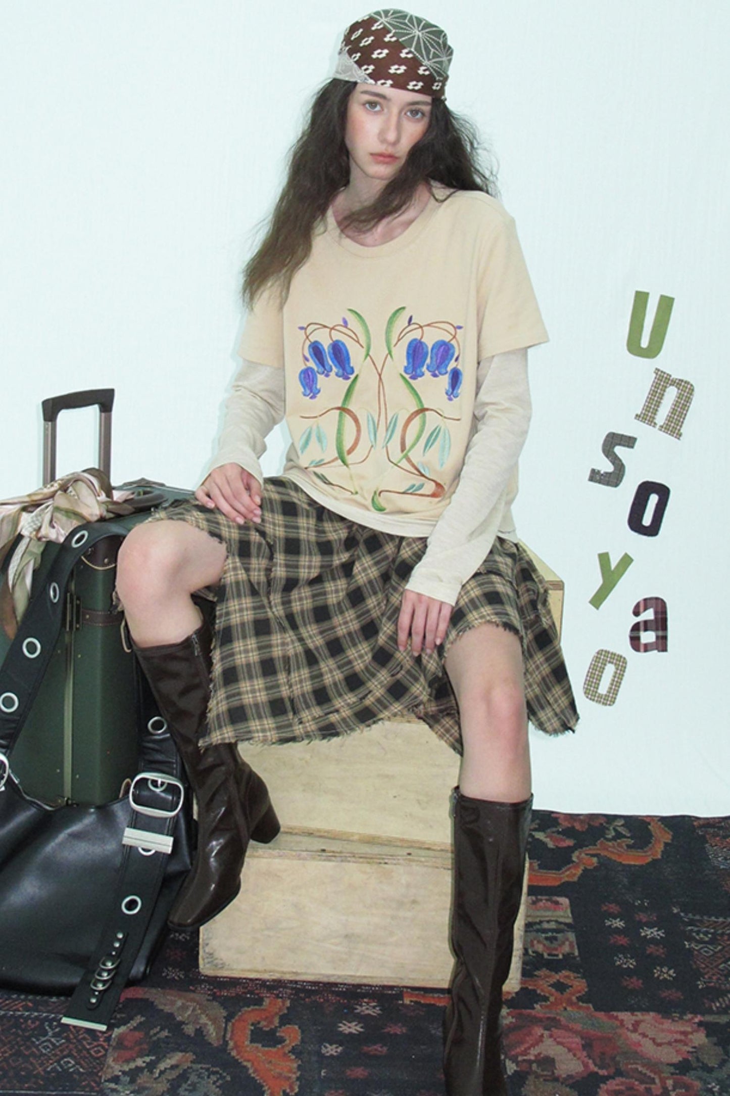 Brushed Knit Long Sleeve T-shirt