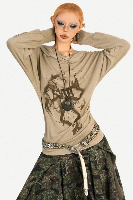 Autumn Hooded T-Shirt