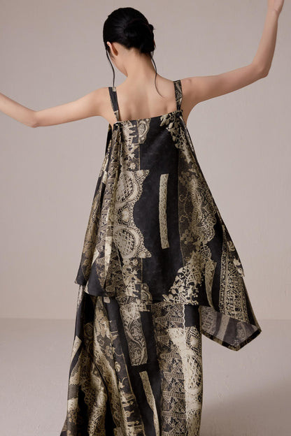 Bohemian Summer Halter Maxi Dress